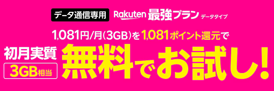 データタイプお試しキャンペーンの画像