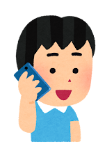通話している画像