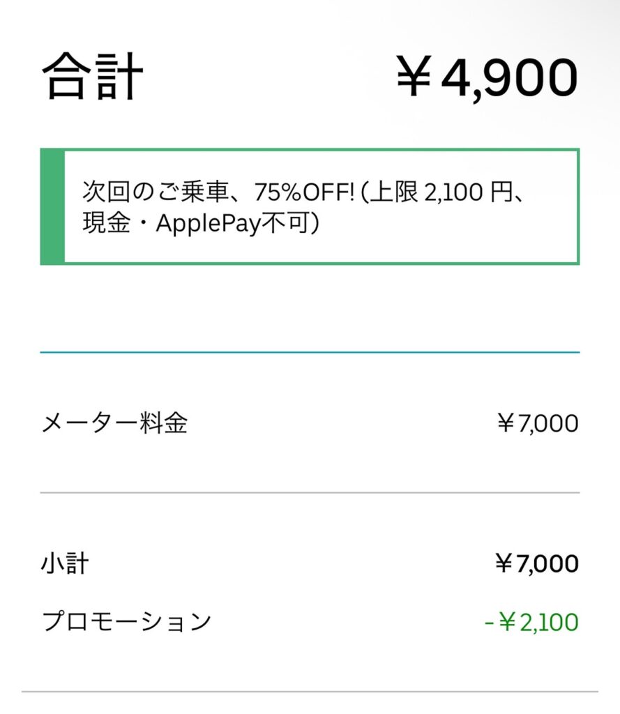 ウーバータクシーの画像