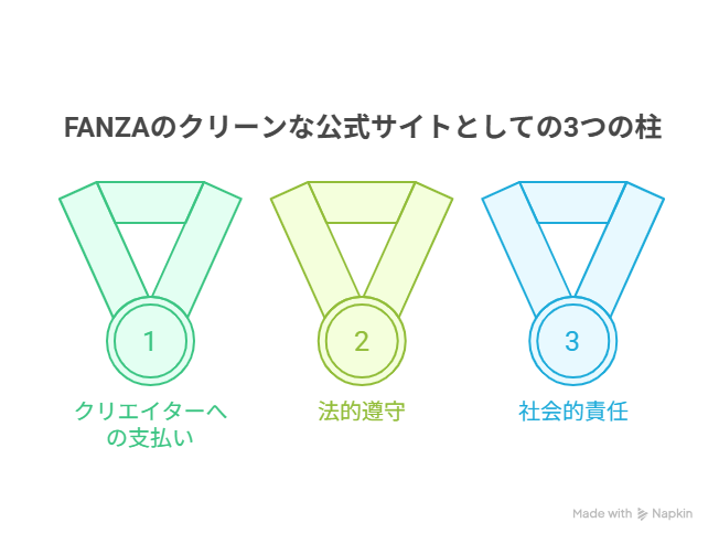 FANZAの安全性を説明する画像